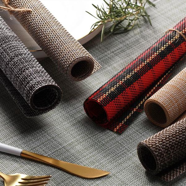 table runner the european pvc mat weaving xi can dian imitation linen thickened insulated placemat coasters kitchen dining items
table runner the european pvc mat weaving xi can dian imitation linen thickened insulated placemat coasters kitchen dining items