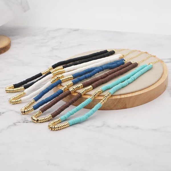 chokers fashion necklace women 2021 vinyl heishi disc 6mm beads choker necklaces polymer clay gold plated stainless steel chain, Golden;silver
chokers fashion necklace women 2021 vinyl heishi disc 6mm beads choker necklaces polymer clay gold plated stainless steel chain, Golden;silver
