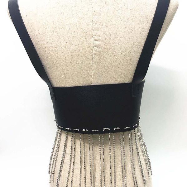 belts women leather waist straps punk rock style metal tassel crop streetwear body bondage cage harness belt suspender, Black;brown
belts women leather waist straps punk rock style metal tassel crop streetwear body bondage cage harness belt suspender, Black;brown