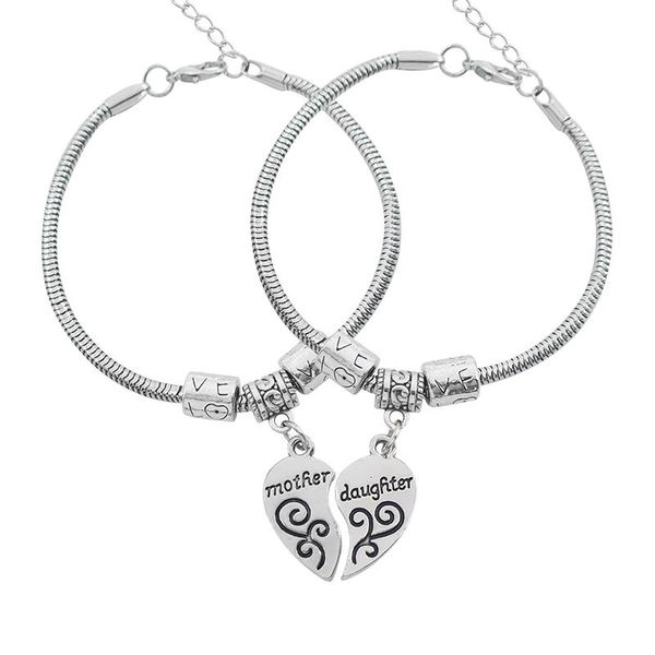 link, chain a pair of 2021 creative i love you mother and daughter necklace charm bracelet heart-shaped puzzle, Black
link, chain a pair of 2021 creative i love you mother and daughter necklace charm bracelet heart-shaped puzzle, Black