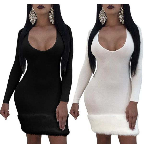 casual dresses women winter o- neck package hips lady night club dress faux fur pack hip long sleeve pencil, Black;gray
casual dresses women winter o- neck package hips lady night club dress faux fur pack hip long sleeve pencil, Black;gray