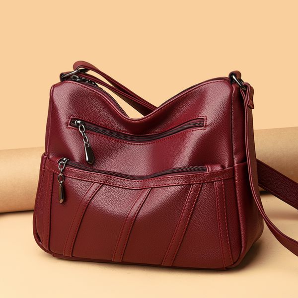 women big size travel messenger quality soft leather shoulder solid color multi-pocket crossbody bags
women big size travel messenger quality soft leather shoulder solid color multi-pocket crossbody bags