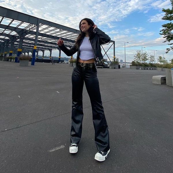 women's pants & capris faux leather pu women high waist with belt autumn winter 2021 vintage street style trousers baddie clothing slim, Black;white
women's pants & capris faux leather pu women high waist with belt autumn winter 2021 vintage street style trousers baddie clothing slim, Black;white