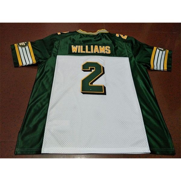 001 edmonton eskimos #2 gizmo williams white green real full embroidery college jersey size s-4xl or custom any name or number jersey, Black
001 edmonton eskimos #2 gizmo williams white green real full embroidery college jersey size s-4xl or custom any name or number jersey, Black
