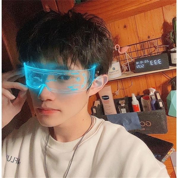sunglasses led luminous vintage punk goggles men women fashion party christmas colorful light up glasses shades uv400, White;black
sunglasses led luminous vintage punk goggles men women fashion party christmas colorful light up glasses shades uv400, White;black