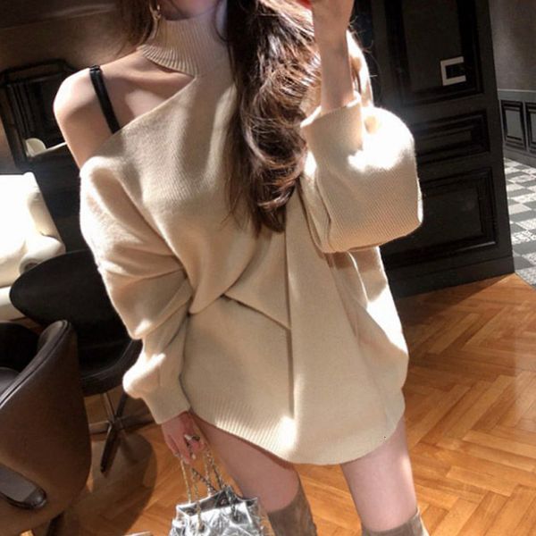 2021 new female sweater women winter pullover knitting overszie long sleeve girls sweaters knitted outerwear thin hcqa, White;black
2021 new female sweater women winter pullover knitting overszie long sleeve girls sweaters knitted outerwear thin hcqa, White;black