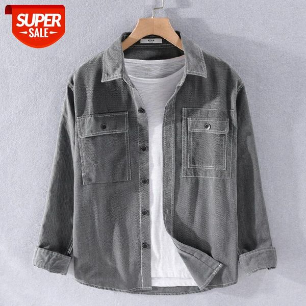 spring and autumn men's fashion cotton long-sleeved shirt popular casual youth japanese trend tooling 9404 #f83c, White;black
spring and autumn men's fashion cotton long-sleeved shirt popular casual youth japanese trend tooling 9404 #f83c, White;black