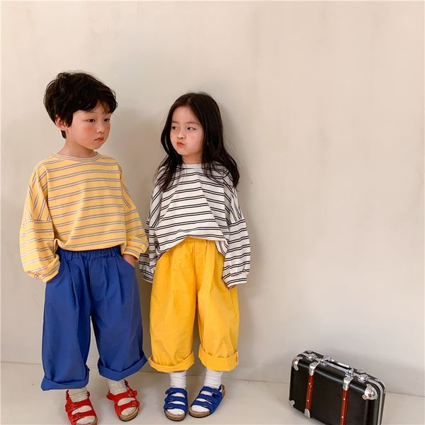 spring cotton loose base striped tees boys and girls oversized long sleeve casual t shirts 210302, Blue
spring cotton loose base striped tees boys and girls oversized long sleeve casual t shirts 210302, Blue