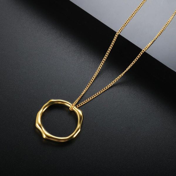 pendant necklaces zmfashion irregular round necklace for women stainless steel simple geometric sweater long link chain clavicle jewelry, Silver
pendant necklaces zmfashion irregular round necklace for women stainless steel simple geometric sweater long link chain clavicle jewelry, Silver