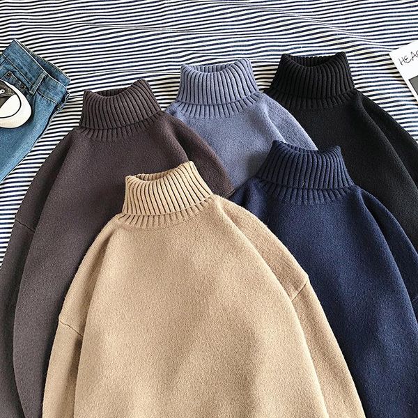 men's sweaters 2021 winter warm turtleneck solid color korean man casual knitter pullovers harajuku male plus size 2xl, White;black
men's sweaters 2021 winter warm turtleneck solid color korean man casual knitter pullovers harajuku male plus size 2xl, White;black