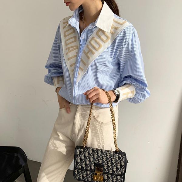 women spring long lantern long sleeve stripped blouse shirt patchwork spliced blusas feminina casual blouses shirts ns385, White
women spring long lantern long sleeve stripped blouse shirt patchwork spliced blusas feminina casual blouses shirts ns385, White