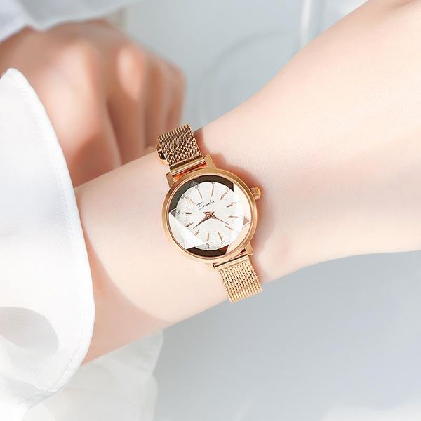 wristwatches watch for women female ins quartz luxury fashion temperament retro metal, Slivery;brown
wristwatches watch for women female ins quartz luxury fashion temperament retro metal, Slivery;brown
