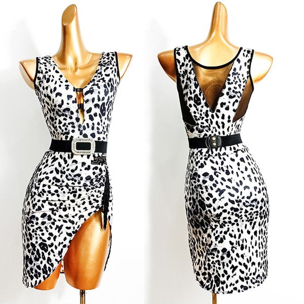 slit latin dance dress leopard fringe dresses ladies competition costume women tango latin practice clothes wear vdb2256, Black;red
slit latin dance dress leopard fringe dresses ladies competition costume women tango latin practice clothes wear vdb2256, Black;red