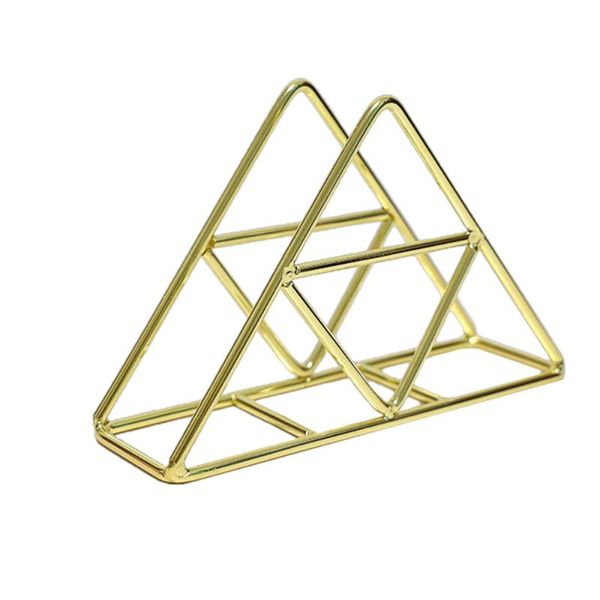 napkin rings triangle holders luxury retro novelty table desk decor rack