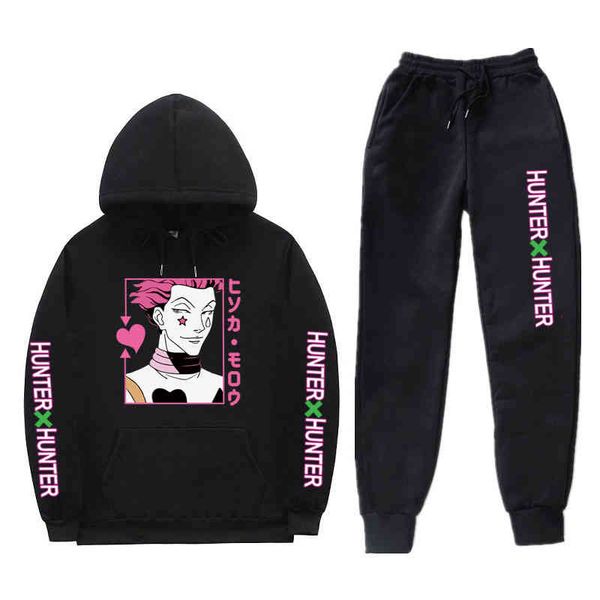 men's set, japane anime hunter x hunter, autumn winter hoodie and sweat set, Gray
men's set, japane anime hunter x hunter, autumn winter hoodie and sweat set, Gray