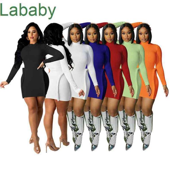 women dress designer long sleeve elastic pit strip solid color slim high neck skirt dress 6 colours, Black;gray
women dress designer long sleeve elastic pit strip solid color slim high neck skirt dress 6 colours, Black;gray