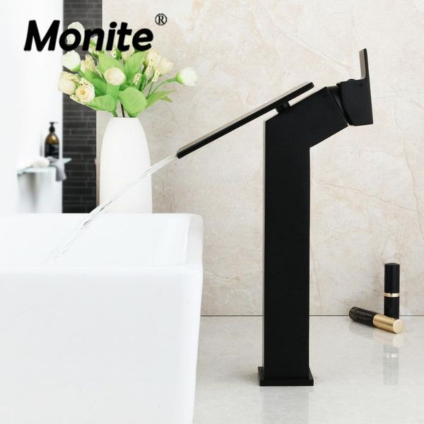 monite waterfall bathroom basin faucet new design matte black counter water mixer tap solid brass wash basin sink faucet
monite waterfall bathroom basin faucet new design matte black counter water mixer tap solid brass wash basin sink faucet