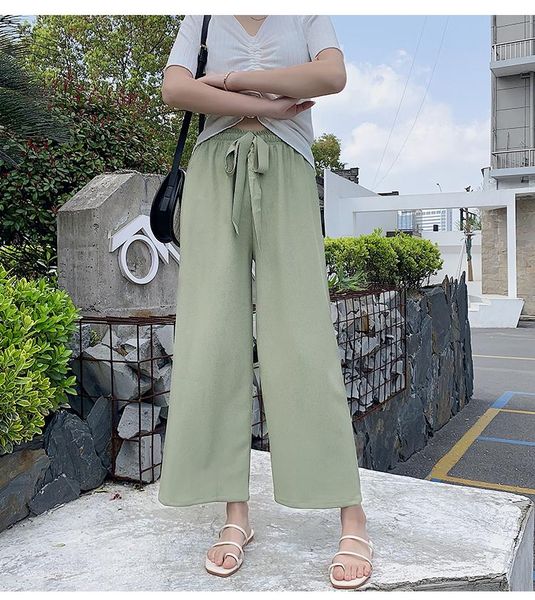 women's pants & capris 3 colors 4 sizes loose chiffon high waist thin casual college wind basic all match 2021 arrival female women, Black;white
women's pants & capris 3 colors 4 sizes loose chiffon high waist thin casual college wind basic all match 2021 arrival female women, Black;white