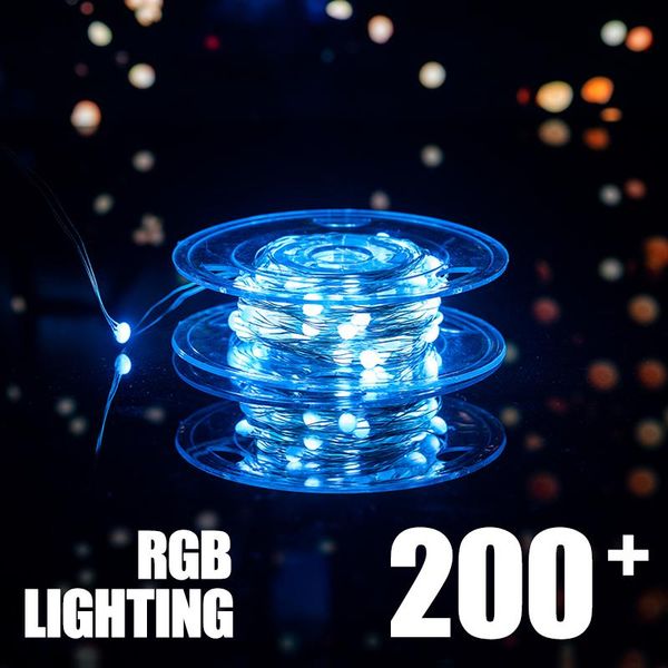 strings led rgb string light 200+lighting mode fairy lights outdoor garden decoration wedding lamp room decor garland
strings led rgb string light 200+lighting mode fairy lights outdoor garden decoration wedding lamp room decor garland