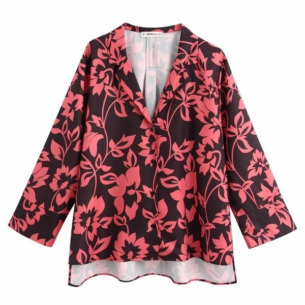 women turn down collar flower print casual smock blouse ladies homewear polyester chic kimono style chemise femininas shirts ls6400, White
women turn down collar flower print casual smock blouse ladies homewear polyester chic kimono style chemise femininas shirts ls6400, White