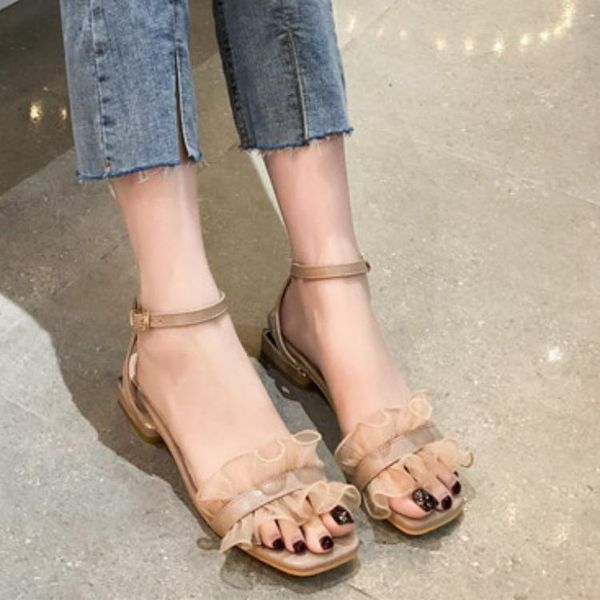 all-match buckle strap female sandal 2021 women's clear heels lace shoes girls new low fashion beige denim laces summer comfort, Black
all-match buckle strap female sandal 2021 women's clear heels lace shoes girls new low fashion beige denim laces summer comfort, Black