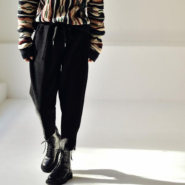 women's pants & capris micoco k6001b korean version of the simple big pocket elastic waist thickening warm show thin casual women winte, Black;white
women's pants & capris micoco k6001b korean version of the simple big pocket elastic waist thickening warm show thin casual women winte, Black;white