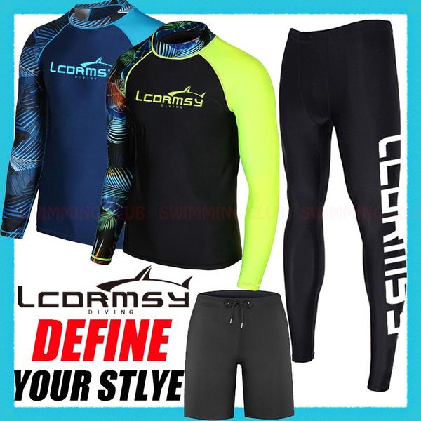 one-piece suits nwt lcdrmsy men's rash guards beach long sleeves surfing swimming shirt + pant shorts set water sport wetsuit quick-dry
one-piece suits nwt lcdrmsy men's rash guards beach long sleeves surfing swimming shirt + pant shorts set water sport wetsuit quick-dry