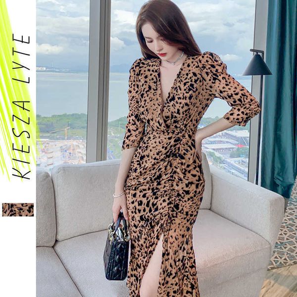 spring summer fishtail dress style ladies wrap slim drawstring waist split leopard print midi evening dresses 210608, Black;gray
spring summer fishtail dress style ladies wrap slim drawstring waist split leopard print midi evening dresses 210608, Black;gray