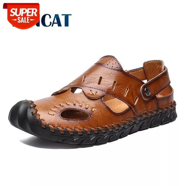 new men sandals comfortable beach summer leather sandals men roman summer flip flop outdoor water trekking shoes big size 39-48 #3702, Black
new men sandals comfortable beach summer leather sandals men roman summer flip flop outdoor water trekking shoes big size 39-48 #3702, Black