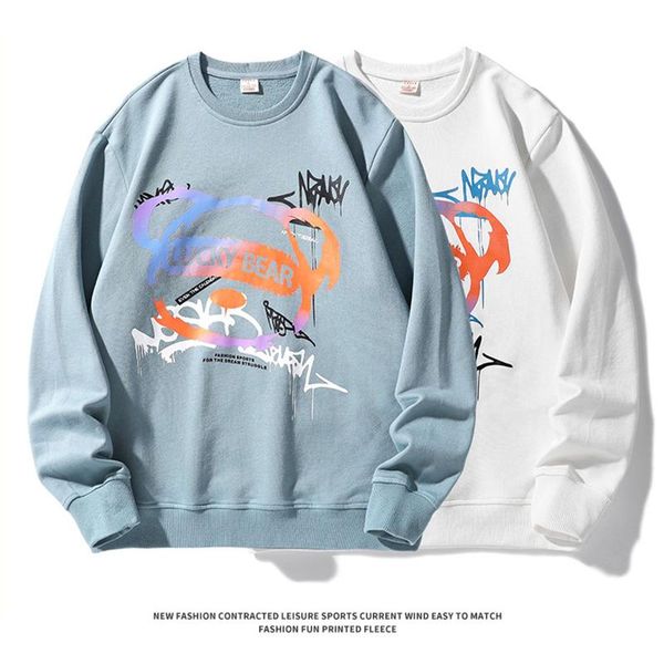 men's hoodies & sweatshirts autumn and winter sweater fashion round neck pullover loose casual couple wear 100% cotton printed sweatshi, Black
men's hoodies & sweatshirts autumn and winter sweater fashion round neck pullover loose casual couple wear 100% cotton printed sweatshi, Black