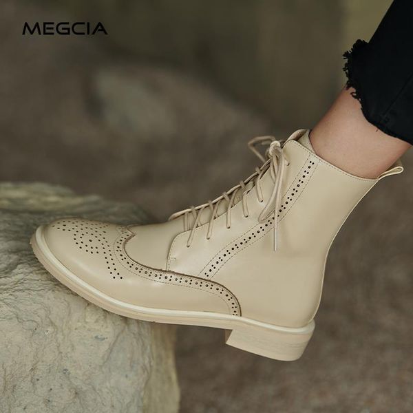 boots megcia autumn shoes genuine leather women ankle lace up flat buckle zipper winter elegant brogue fashion, Black
boots megcia autumn shoes genuine leather women ankle lace up flat buckle zipper winter elegant brogue fashion, Black