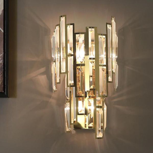 wall lamp home led fixture large mirror crystal sconce for living room project villa gold bedroom light
wall lamp home led fixture large mirror crystal sconce for living room project villa gold bedroom light