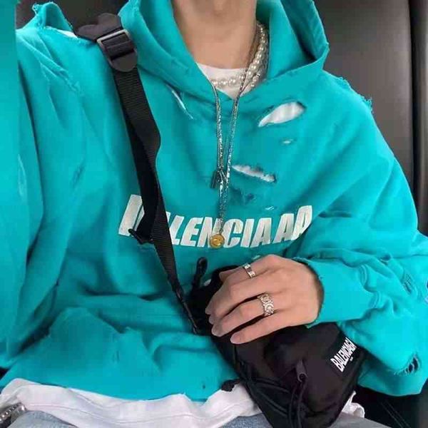 hip hop balencaigas hoodies paris b home 2022 broken hole sweater letter men's women's same style lovers long sleeved hoodie loose, Black
hip hop balencaigas hoodies paris b home 2022 broken hole sweater letter men's women's same style lovers long sleeved hoodie loose, Black