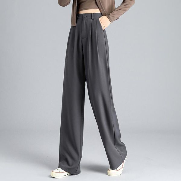 women's pants & capris suit for women straight loose black mop thin high waist wide leg drape slim fit casual, Black;white
women's pants & capris suit for women straight loose black mop thin high waist wide leg drape slim fit casual, Black;white