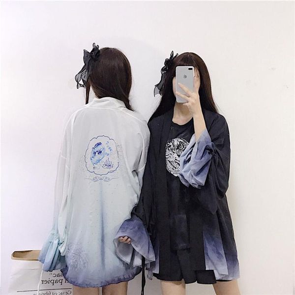 ethnic clothing chinese retro hanfu women modified mid-length petal sleeve men and ancient style gradient sunscreen kimono cardigan, Red
ethnic clothing chinese retro hanfu women modified mid-length petal sleeve men and ancient style gradient sunscreen kimono cardigan, Red