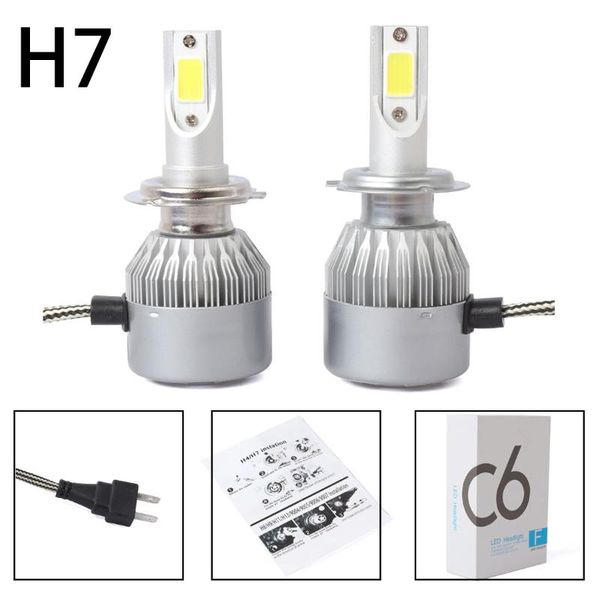 head lamps fashion 2pcs c6 led car headlight kit cob h7 36w 7600lm white light bulbs
head lamps fashion 2pcs c6 led car headlight kit cob h7 36w 7600lm white light bulbs