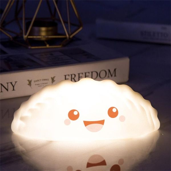night lights led light silicone cute dunmpling soft lamp with swith for kids children baby bedroom deskdecor ornament battery
night lights led light silicone cute dunmpling soft lamp with swith for kids children baby bedroom deskdecor ornament battery
