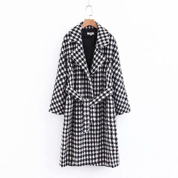 women's trench coats 2021 women winter houndstooth print female fashion autumn warm coat feminine adjustable waist slim abrigos mujer i, Tan;black
women's trench coats 2021 women winter houndstooth print female fashion autumn warm coat feminine adjustable waist slim abrigos mujer i, Tan;black