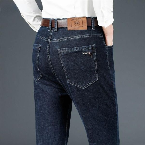 men's jeans 2021 four season black stretch business casual brand pants classic straight-leg plus size ight and breathable, Blue
men's jeans 2021 four season black stretch business casual brand pants classic straight-leg plus size ight and breathable, Blue