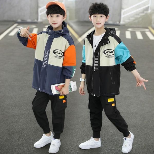 jackets boys spring jacket children long sleeve hooded active windbreaker teenage clothes big sport coat outwear, Blue;gray
jackets boys spring jacket children long sleeve hooded active windbreaker teenage clothes big sport coat outwear, Blue;gray