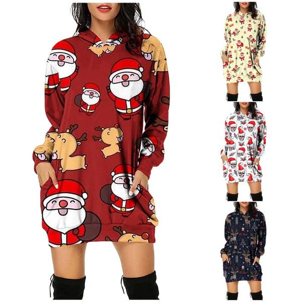 casual dresses christmas print hoodie dress women long sleeves bag hip pocket pullover hooded plus size vintage 40#, Black;gray
casual dresses christmas print hoodie dress women long sleeves bag hip pocket pullover hooded plus size vintage 40#, Black;gray