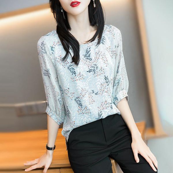 women's blouses & shirts fashion chiffon shirt in spring and summer of 2021, White
women's blouses & shirts fashion chiffon shirt in spring and summer of 2021, White