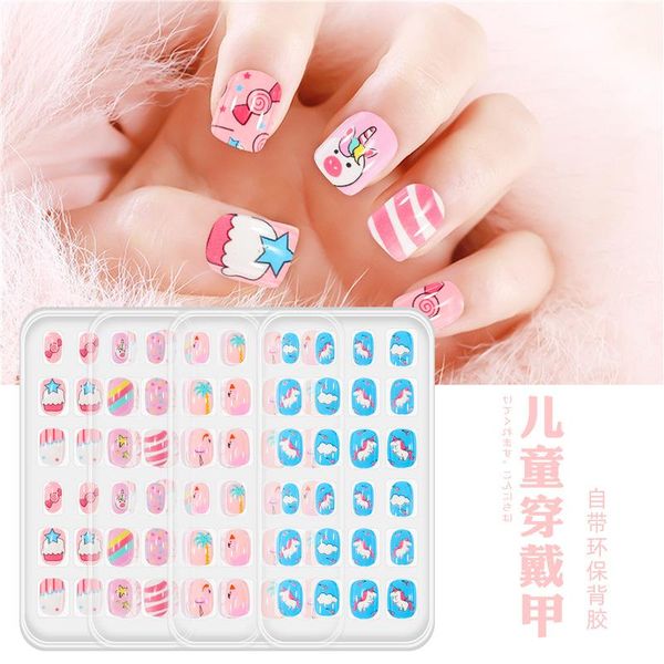 false nails 24pcs candy nail tips press on children cartoon full cover kid glue self fake art for girls manicure decor, Red;gold
false nails 24pcs candy nail tips press on children cartoon full cover kid glue self fake art for girls manicure decor, Red;gold