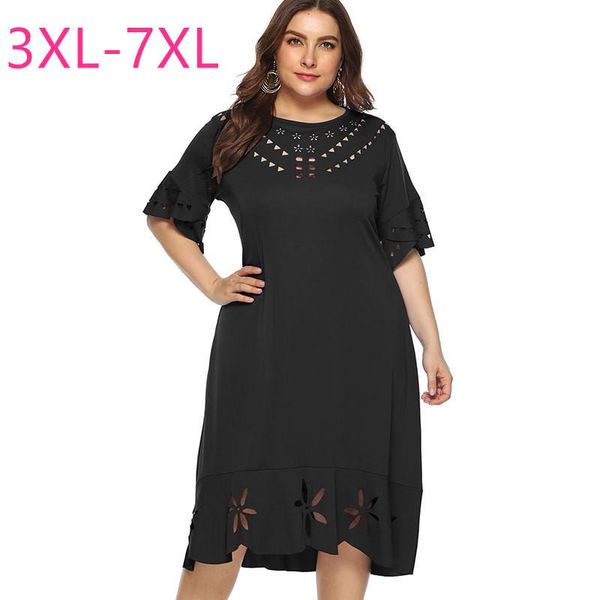 plus size dresses 2021 summer for women large slim casual short sleeve hollow out black long dress 3xl 4xl 5xl 6xl
plus size dresses 2021 summer for women large slim casual short sleeve hollow out black long dress 3xl 4xl 5xl 6xl
