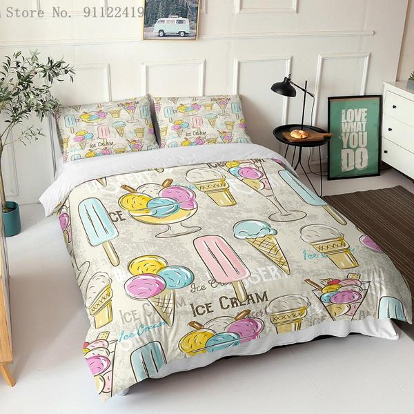 ice cream cone duvet cover kids bedding set 3d printing three-piece quilt cover single double king size home textile
ice cream cone duvet cover kids bedding set 3d printing three-piece quilt cover single double king size home textile