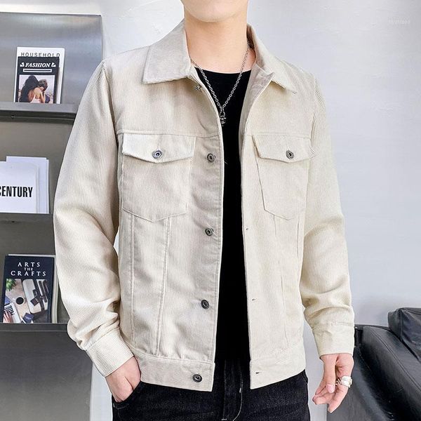 men's jackets bannaji fashion mens classic corduroy jacket pockets vintage korean slim fit business casual outerwear for male, Black;brown
men's jackets bannaji fashion mens classic corduroy jacket pockets vintage korean slim fit business casual outerwear for male, Black;brown
