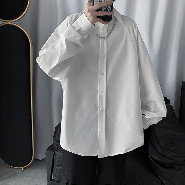 men's casual shirts men spring solid simple mens outwear high street retro korean style ulzzang chic all-match plus size 2xl 202, White;black
men's casual shirts men spring solid simple mens outwear high street retro korean style ulzzang chic all-match plus size 2xl 202, White;black
