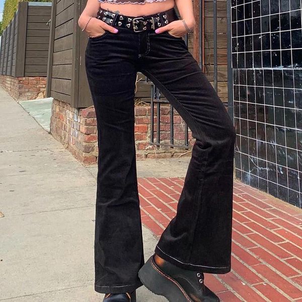 women's pants & capris women solid color bell bottoms buttoned zipper waist flared long trousers with pockets female clothing fashion s, Black;white
women's pants & capris women solid color bell bottoms buttoned zipper waist flared long trousers with pockets female clothing fashion s, Black;white