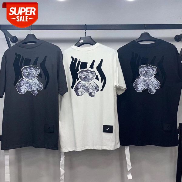 flocking luminous bear round neck loose short sleeves #vy8u, White;black
flocking luminous bear round neck loose short sleeves #vy8u, White;black