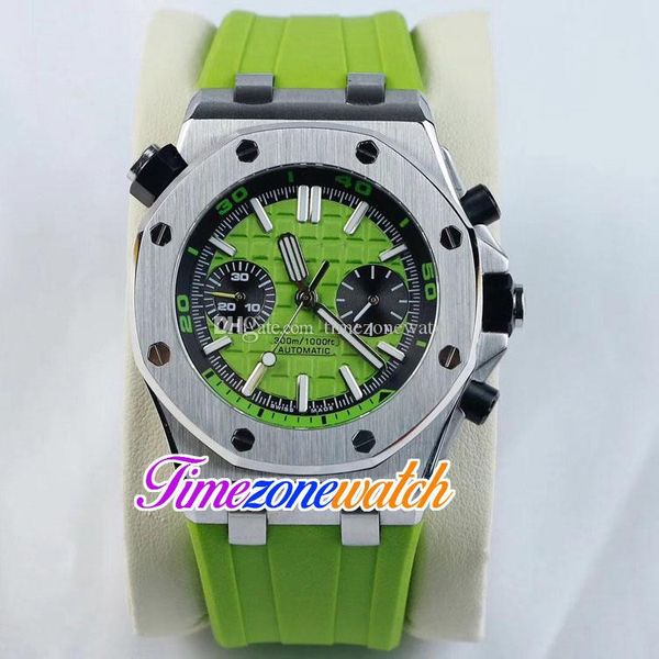 42mm green texture dial automatic mens watch steel case black inner green rubber strap sapphire (no chronograph )gents watches timezonewatch, Slivery;brown
42mm green texture dial automatic mens watch steel case black inner green rubber strap sapphire (no chronograph )gents watches timezonewatch, Slivery;brown